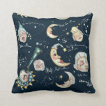 Phases of the Moon Throw Pillow