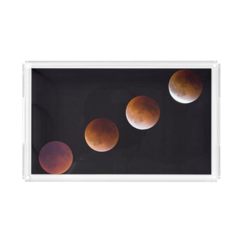 Phases of Total Lunar Eclipse  Seattle Acrylic Tray