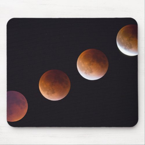 Phases of Total Lunar Eclipse  Seattle Mouse Pad