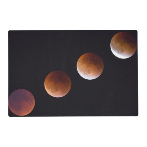 Phases of Total Lunar Eclipse  Seattle Placemat