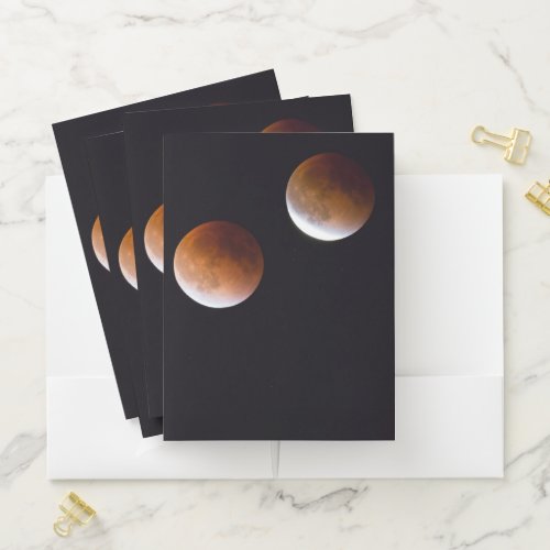 Phases of Total Lunar Eclipse  Seattle Pocket Folder