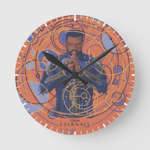 Phastos Astrometry Graphic Round Clock