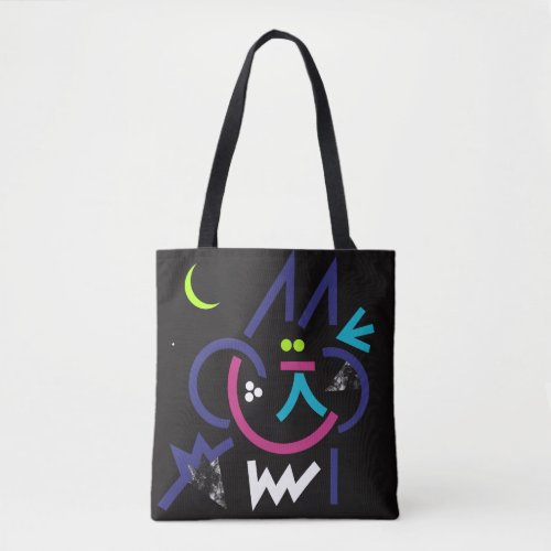 Phat Cat Modern Abstract Tote Bag