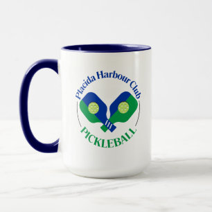 PHC Pickleball Two Tone Mug blue handle