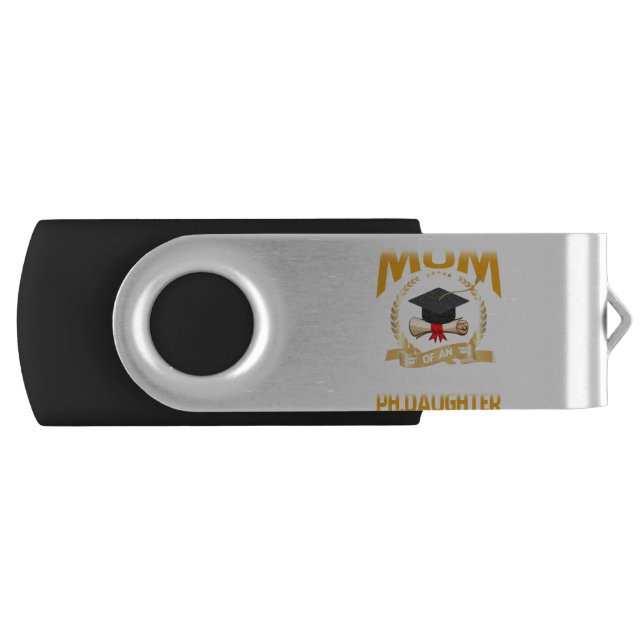 PhD Dad Proud Dad of Phd Graduate Daughter Flash Drive (Front)