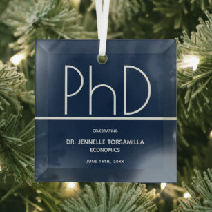Graduation Christmas Ornament Personalized Doctorate Degree Graduation Ornament Medical Student Phd Gift Phd Student Gift PhD Ornament