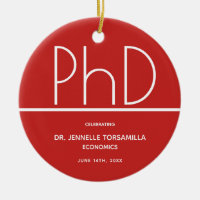 PhD degree Graduation Party Keepsake