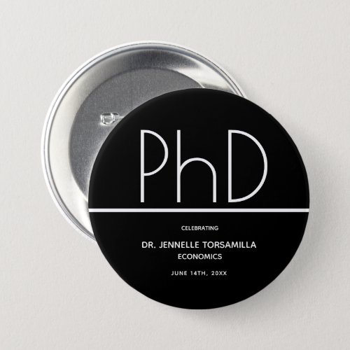 PhD degree Keepsake Graduation Button