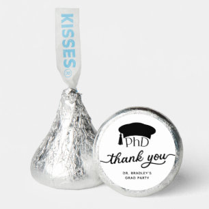 PhD Doctoral Grad Hat Graduation Thank You Hershey®'s Kisses®