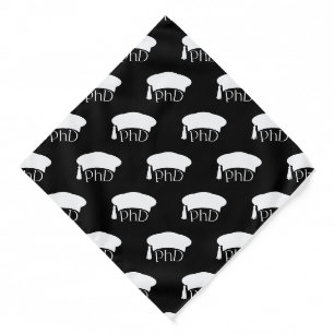 PhD Doctoral Hat Doctoral Degree Graduation Bandana