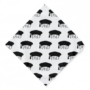 PhD Doctoral Hat Doctoral Degree Graduation Bandana