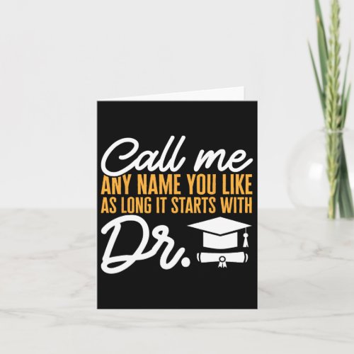 Phd Graduate Doctorate Degree Phd Graduation  Card