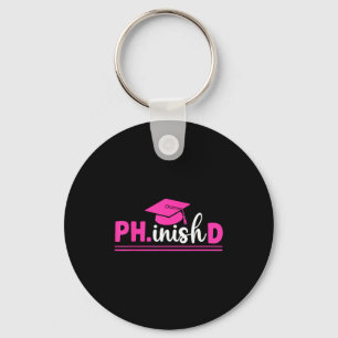 Phd graduate ph.d women's.graduation doctorate keychain
