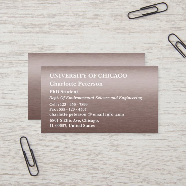 grad student business card REECAS MA Student Business Card Guide