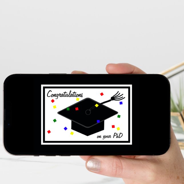 PhD Graduation Card (Front Digital)
