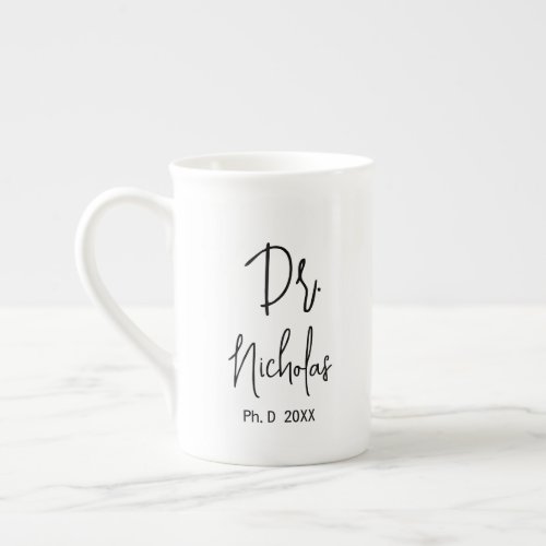 PhD Graduation Gift Doctorate Degree Graduate Bone China Mug