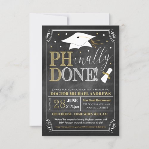 PhD Graduation Invitation