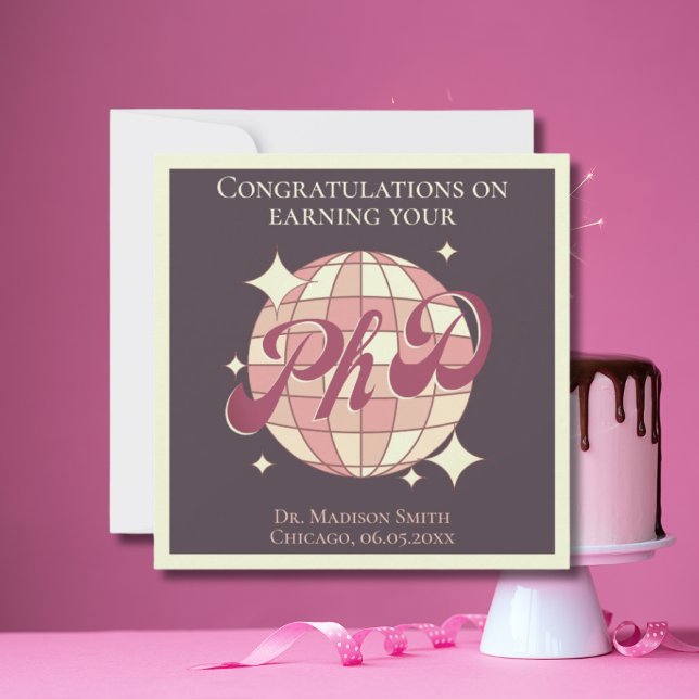 PhD graduation thesis defense congratulation card  (Creator Uploaded)