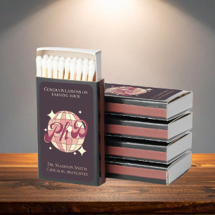 PhD graduation thesis defense Party matchbox Matchboxes