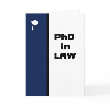 PhD in Law Congratulations Card PhD in Law Congratulations Card