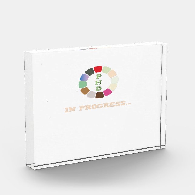 PhD In Progress Acrylic Award (Left)