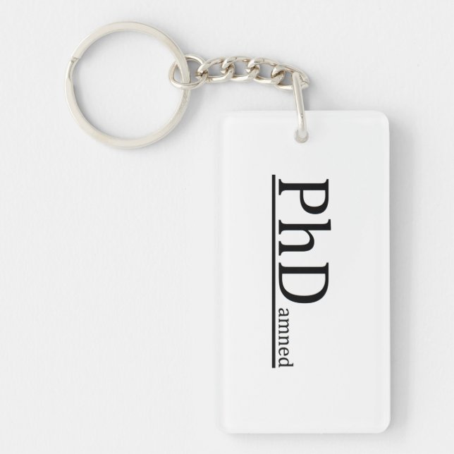 PhD Keyed Keychain (Front)