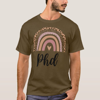 Phd Minimal Rainbow Design T-Shirt