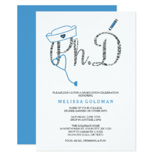 Phd Graduation Invitations Zazzle