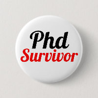 Phd Survivor Typography red black