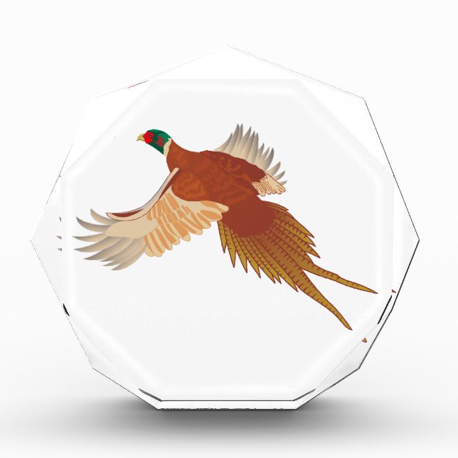 Pheasant Acrylic Award (Front)