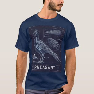 Pheasant Anatomy Blueprint T-Shirt