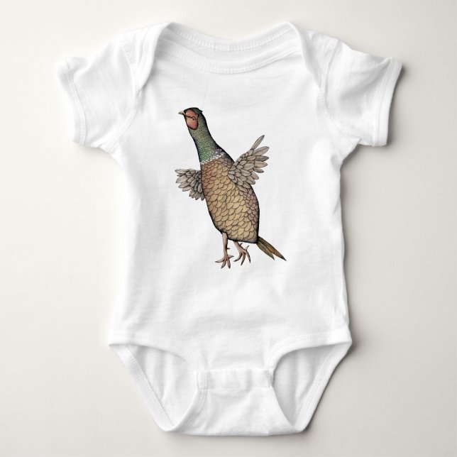 Pheasant Baby Bodysuit (Front)