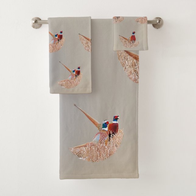 Pheasant Bath Towel Set (Insitu)