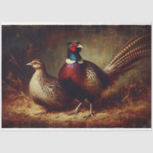 Pheasant Bird Decoupage Tissue Paper