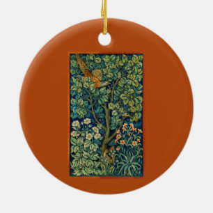 Pheasant Bird in a Tree (by William Morris) Ceramic Ornament