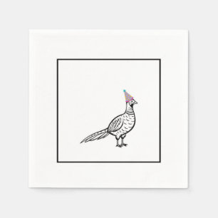 Pheasant, bird theme napkins