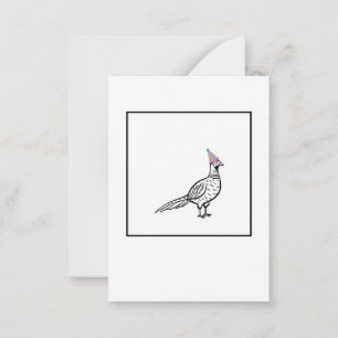 Pheasant, bird theme note card