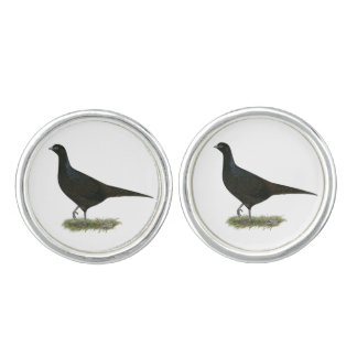 Pheasant Black Hen Cufflinks