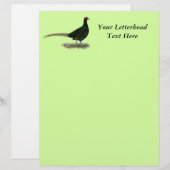 Pheasant Black Rooster (Front/Back)