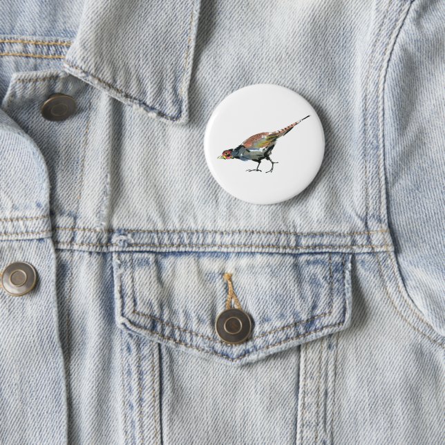 Pheasant Button (In Situ)