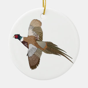 Pheasant Ceramic Ornament