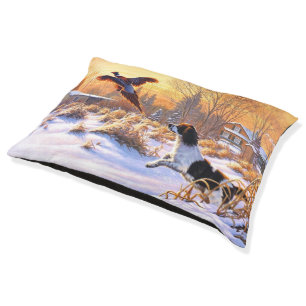 Pheasant Encouraged To Take Flight Dog Pet Bed