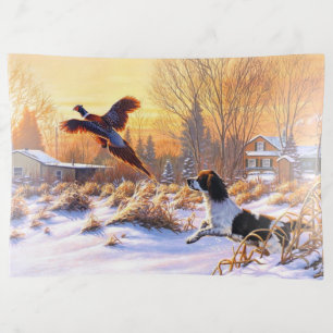 Pheasant Encouraged To Take Flight Rustic Trinket Tray