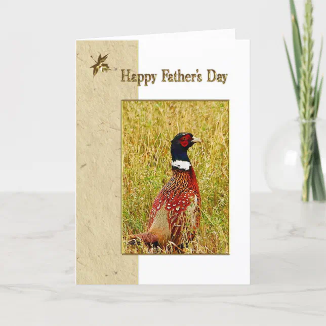 Pheasant Father's Day Card | Zazzle