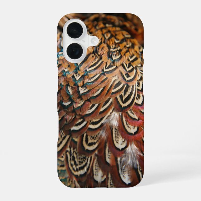 Pheasant feathers iphone case (Back)