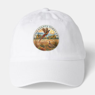 Pheasant Forever . Watercolor art Hat