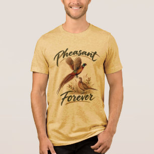 Pheasant Forever . Watercolor art Tri-Blend Shirt