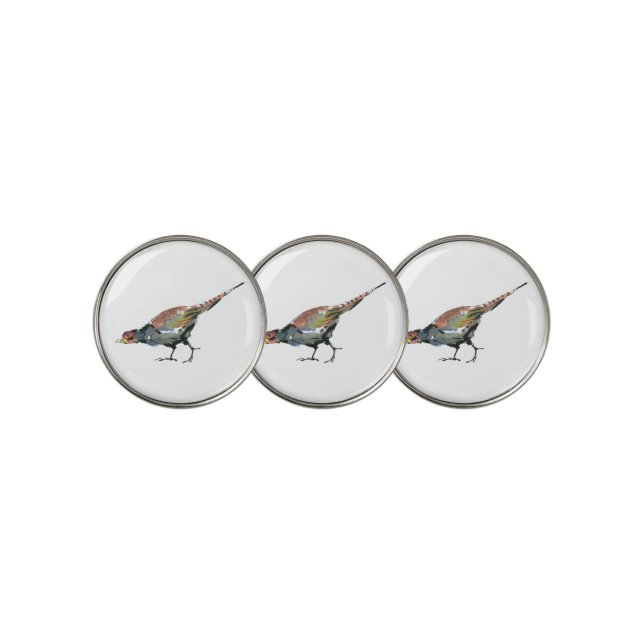 Pheasant Golf Ball Marker (3 Up)