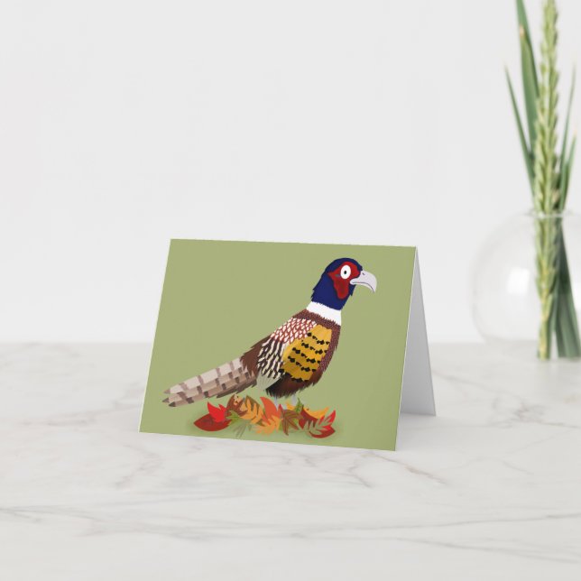 Pheasant  holiday card (Front)