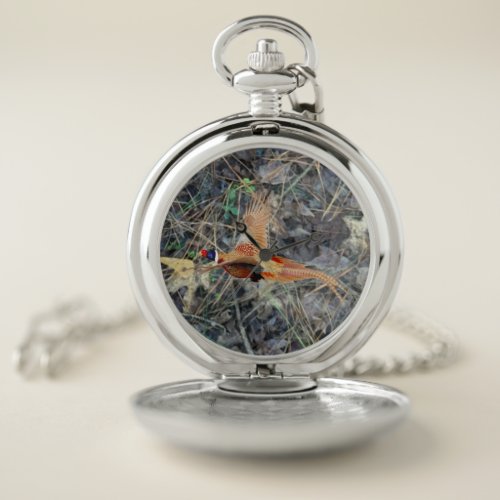 Pheasant Hunter Gifts Pheasant Hunting Pocket Watch